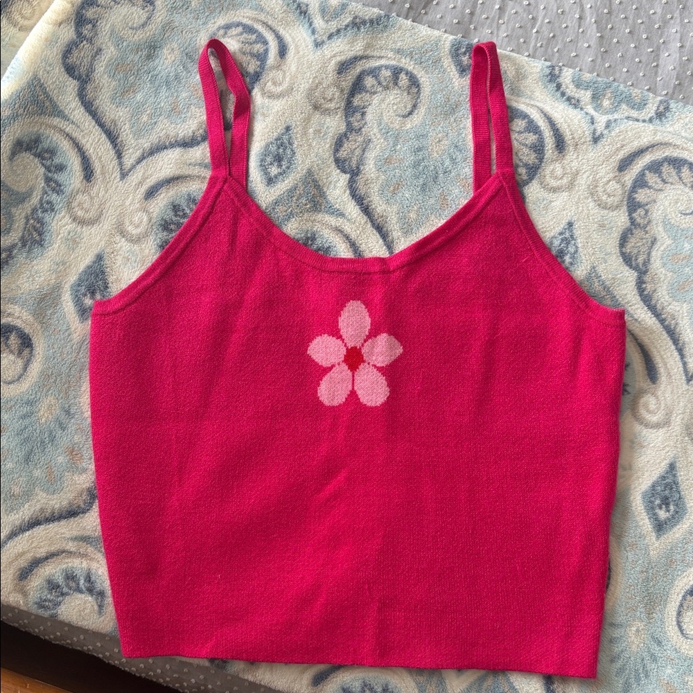 Sugarlips | Vibrant Pink Knit Top